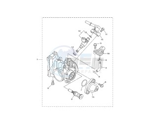 WR F 450 drawing THROTTLE BODY