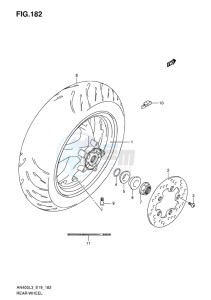 AN400 BURGMAN EU drawing REAR WHEEL