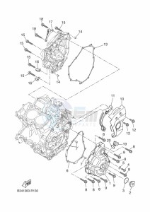 TRACER 7 MTT690-U (B5T3) drawing CRANKCASE COVER 1