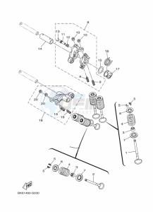 YZF125-A YZF-R125 (B5G6) drawing VALVE