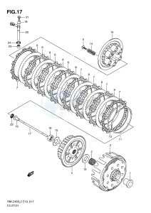 RM-Z450 (E19) drawing CLUTCH