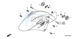 VFR8009 UK - (E / MME TWO) drawing FRONT FENDER