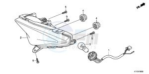 CBR125RD CBR125R E drawing TAILLIGHT