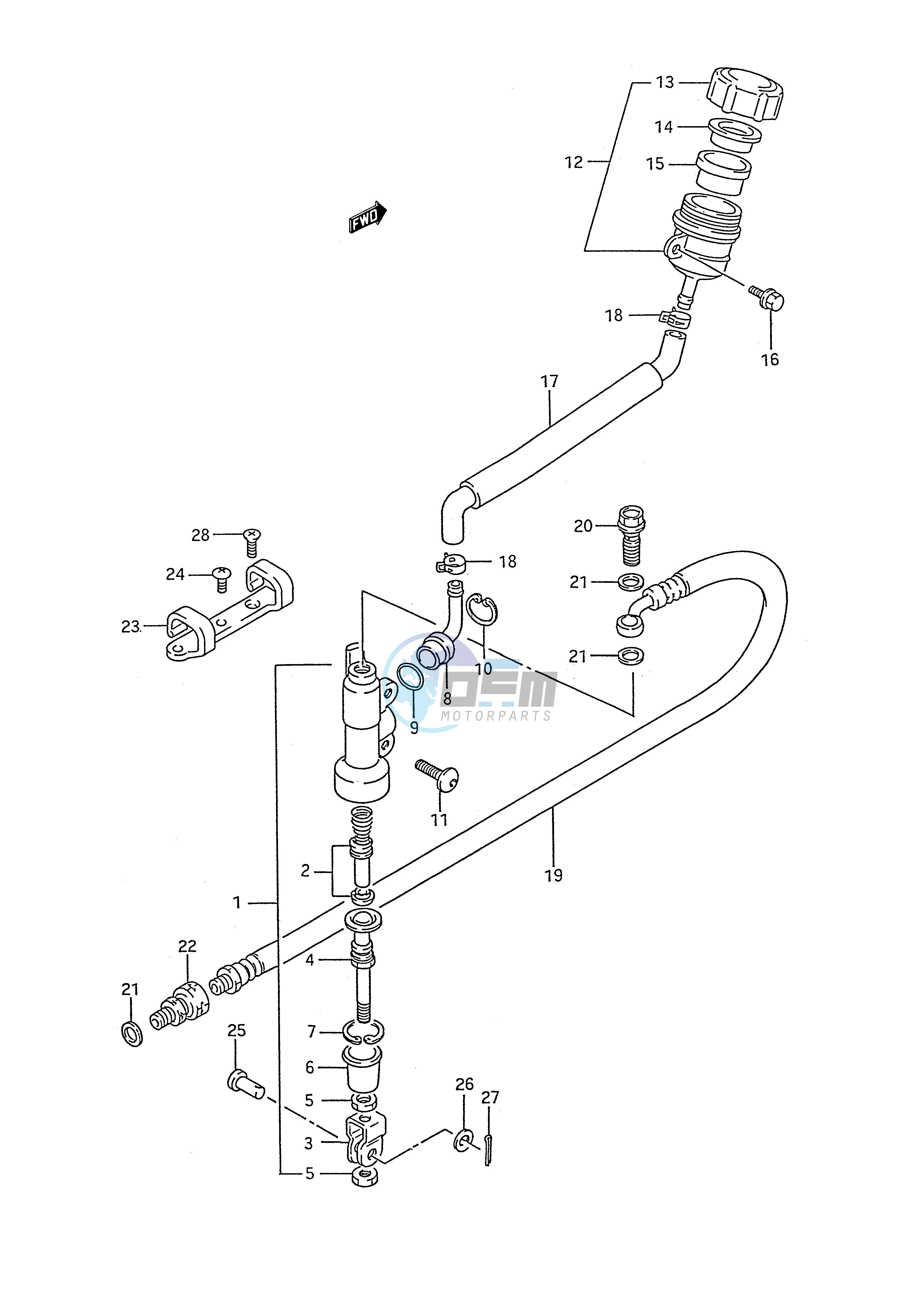 REAR MASTER CYLINDER (MODEL K)