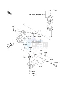 KAF 400 B [MULE 600] (B6F-B9F) B8F drawing SUSPENSION