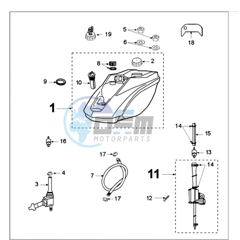 TANK AND FUEL PUMP