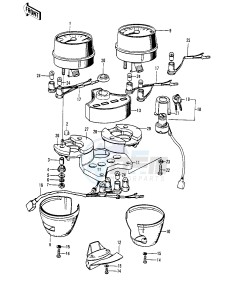 Z1 A [Z1-Z1A] 900 drawing METERS_IGNITION SWITCH