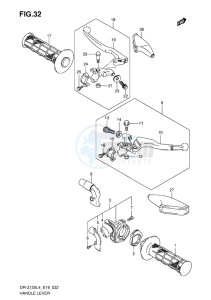 DR-Z125L EU drawing HANDLE LEVER