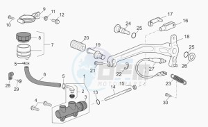 Norge 1200 IE 1200 IE drawing Rear master cylinder