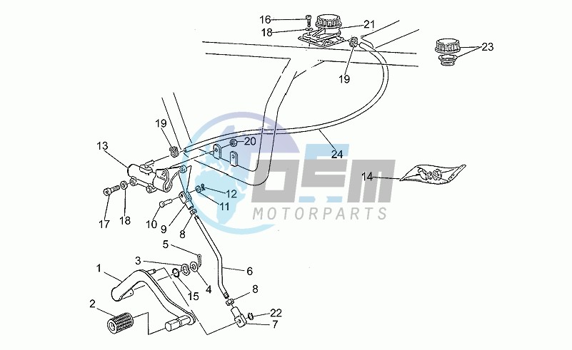 Rear master cylinder