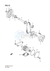 AN400 ABS BURGMAN EU-UK drawing OIL PUMP