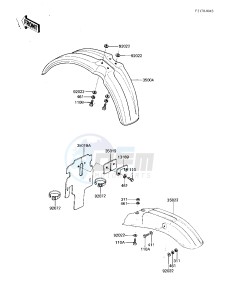 KDX 80 B [KDX80] (B2-B3) [KDX80] drawing FENDERS