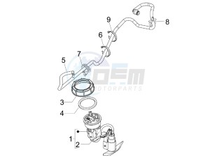 X7 125 ie Euro 3 drawing Supply system