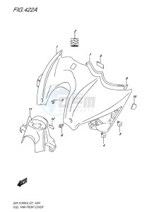 GSX-S 1000 drawing FUEL TANK FRONT COVER