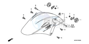 VFR8009 Australia - (U / MME) drawing FRONT FENDER