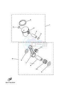 YZ125 (B4XJ) drawing OPTIONAL PARTS 1