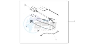 NSC110WHB drawing HONDA LOCK ALARM KIT