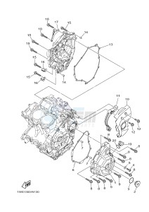 MT07 700 (1WS7 1WS9) drawing CRANKCASE COVER 1