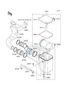 KVF360 KVF360B9F EU drawing Air Cleaner