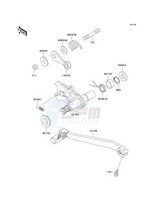 KLX 300 A [KLX300R] (A7-A9) [KLX300R] drawing GEAR CHANGE MECHANISM