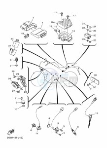 MT-25 MTN250-A (B4W1) drawing ELECTRICAL 2