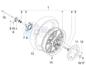 Nexus 300 ie e3 drawing Front wheel