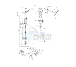 FZ1 1000 drawing REAR MASTER CYLINDER