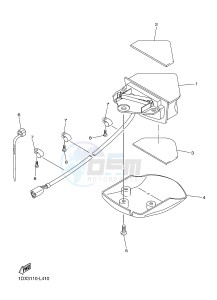 WR450F (1DX3) drawing TAILLIGHT