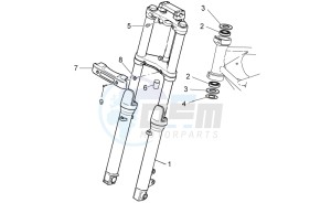 Nevada Classic 750 drawing Front fork I