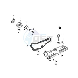 SAT 250 X drawing OIL PUMP