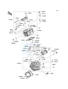 VN 900 D[VULCAN 900 CLASSIC LT] (6F-9F) D7F drawing CYLINDER HEAD