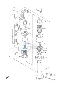 DF 140A drawing Starting Motor