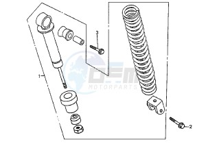 CITY 50 drawing REAR SUSPENSION