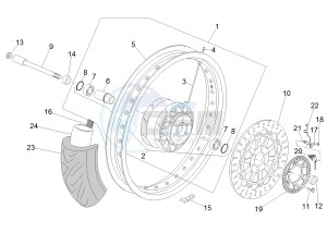 V7 II Stornello ABS 750 drawing Front wheel I