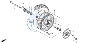 SFX50SMM drawing FRONT WHEEL (1)