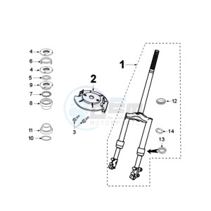 TKR WRC EU drawing FRONT FORK / STEERINGHEAD