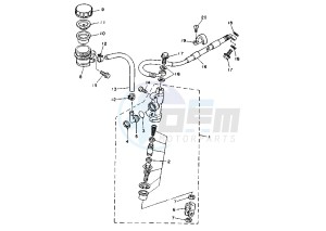 YZ LC 125 drawing REAR MASTER CYLINDER