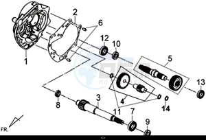 X'PRO 50 (45 Km/h) (AE05W9-EU) (E4) (L8-M1) drawing MISSION CASE