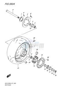 GSX-S1000 EU drawing REAR WHEEL