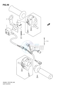 AN400 (E3-E28) Burgman drawing GRIP HEATER (AN400ZAL1 E28)