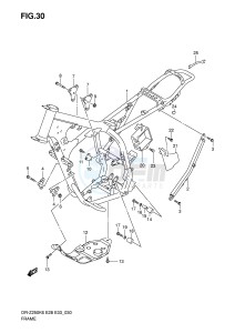 DR-Z250 (E28-E33) drawing FRAME