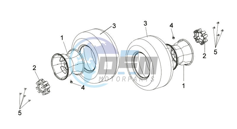 REAR WHEEL / KICK STARTER