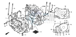 TRX450FE drawing CRANKCASE