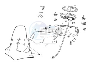 BOULEVARD 125-150 cc drawing DASHBOARD UNIT