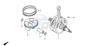 CRF250X drawing CRANKSHAFT/PISTON