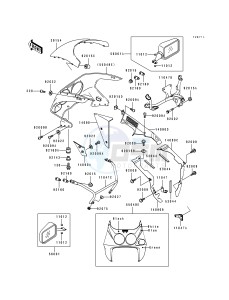 ZX 750 M [NINJA ZX-7R] (M1-M2) [NINJA ZX-7R] drawing COWLING-- ZX750-M2- -