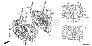 TRX420FPEC drawing CRANKCASE