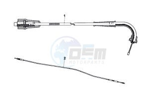 QUAD LANDER 250 drawing THROTTLE CABLE