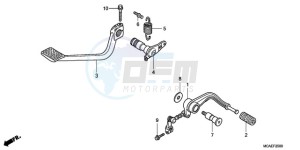 GL18009 France - (F / AB CMF NAV) drawing PEDAL