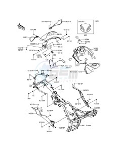 NINJA 300 ABS EX300BEFA XX (EU ME A(FRICA) drawing Cowling